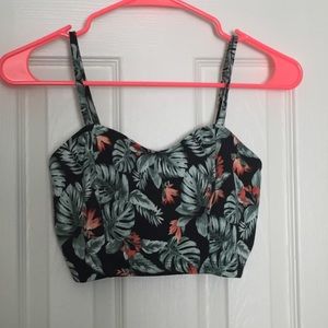 Forever21 Floral Crop Top