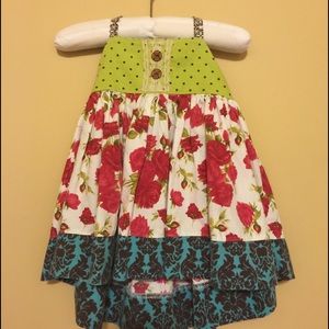 12 month Boutique Handmade Baby Girl Halter Dress