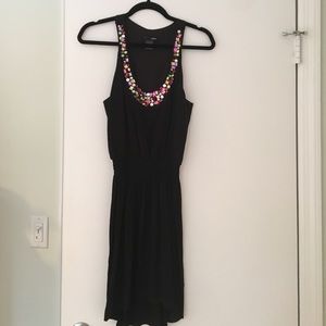 Aqua jewel neck dress