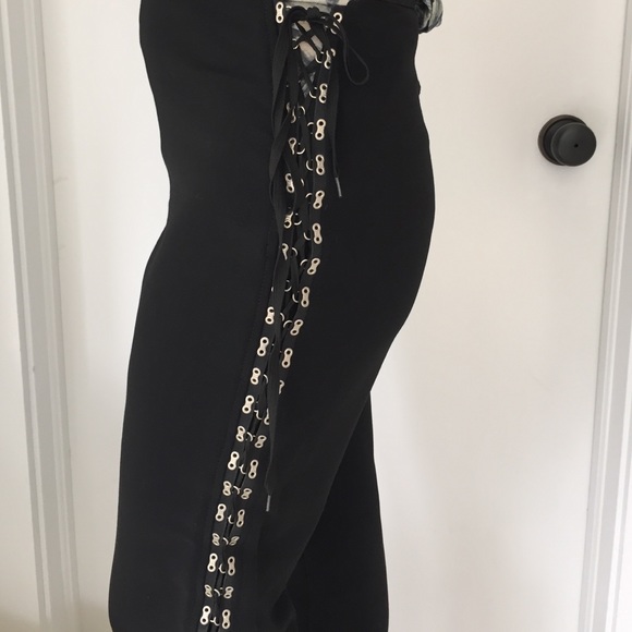 Jean Paul Gaultier Pants - Jean Paul Gaultier Lace up black pants