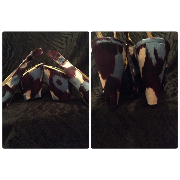 Fabric covered sling back closed toe shoe - Picture 2 of 3