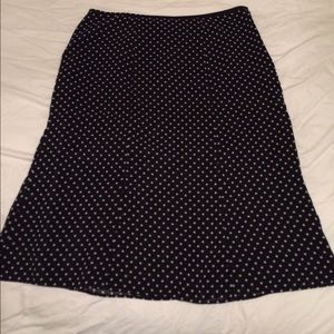 Evan Picone Black and White Polka Dot Skirt