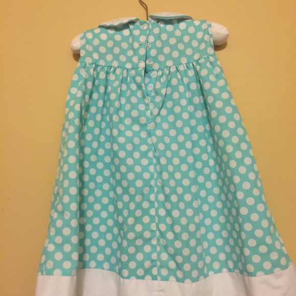 Lolly Wolly Doodle Turquoise and White Dress - Picture 3 of 4