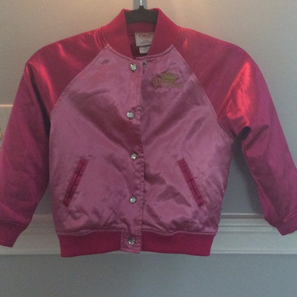 Little Girls Disney Princess Jacket 5/6. Shiny/puf