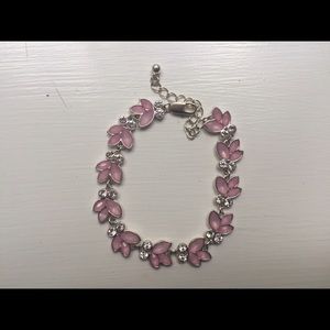 Pink and Silver Bracelet