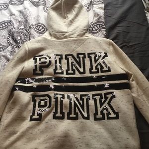 Victoria's Secret fur zip up hoodie!