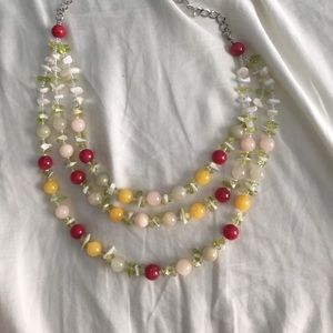 A beaded necklace