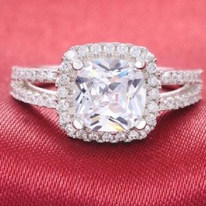 (Size 6) new real silver wedding ring