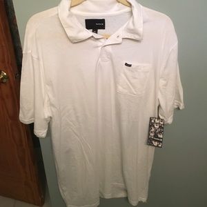 Hurley white polo dress shirt