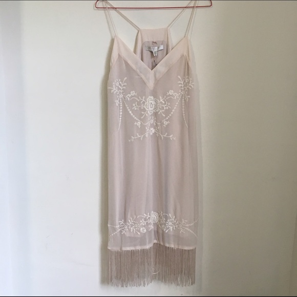 ✨FINAL MARKDOWN✨NWT LaurenConrad Pink Fringe Dress