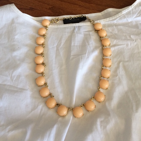 J. Crew like-new peach/gold necklace