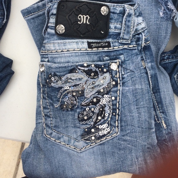 Miss Me Jeans size 26 Boot Cut, inseam 33