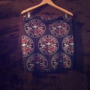 Avenged Sevenfold Stretch Pencil Skirt L