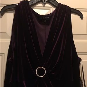 Velvet Amethyst Party Dress Size 18W