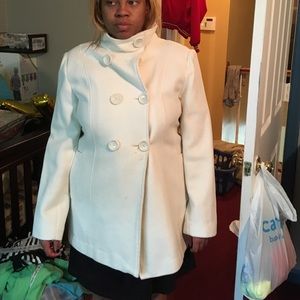 White PeaCoat I am taking offers!!!