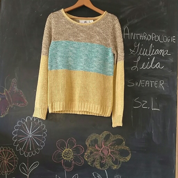 Anthropologie Sweaters - Anthropologie Giuliana Leila Sweater Sz L