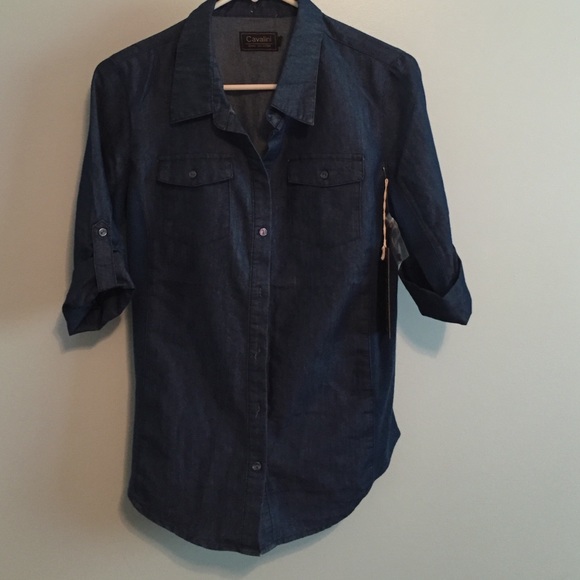 Chambray button up size M