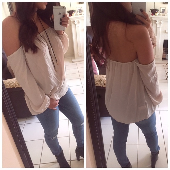 LAST & SALE❗️'Fall in Miami' Taupe Top - Picture 2 of 2