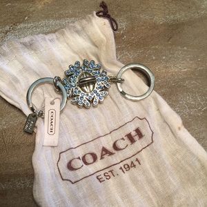 Coach snowflake key chain