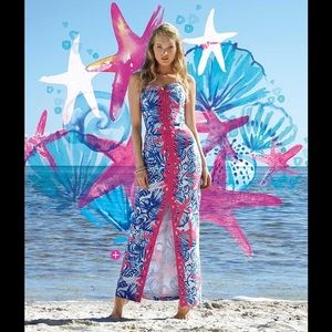 NWOT Angela strapless sweetheart maxi sz 0