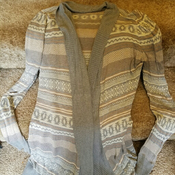 Light tribal print cardigan