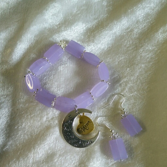 Handmade bracelet with earrings