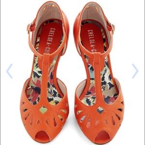 Modcloth Take A Little Dip Heel in Sunset