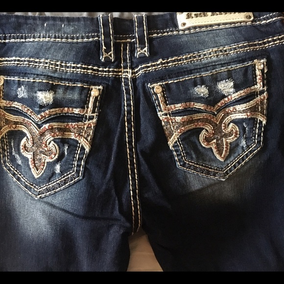 ROCK REVIVAL EASY SKINNY JEANS 31x31 - Picture 3 of 4