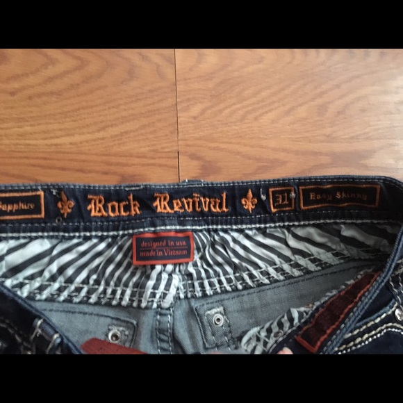 ROCK REVIVAL EASY SKINNY JEANS 31x31 - Picture 4 of 4