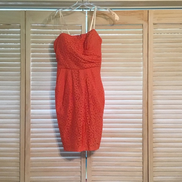 Strapless, short dress