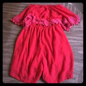 Red romper