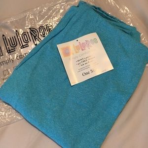 Lularoe OS Heathered Blue Leggings