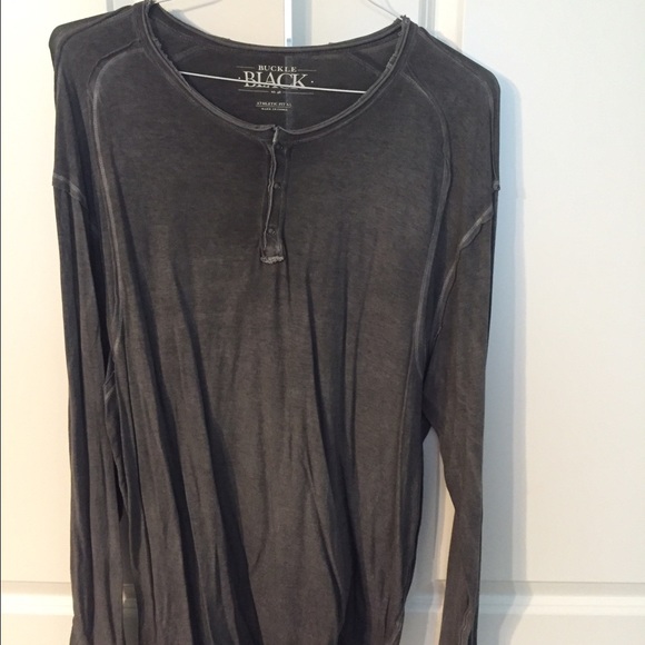 BUCKLE BLACK L/S shirt XL athletic fit