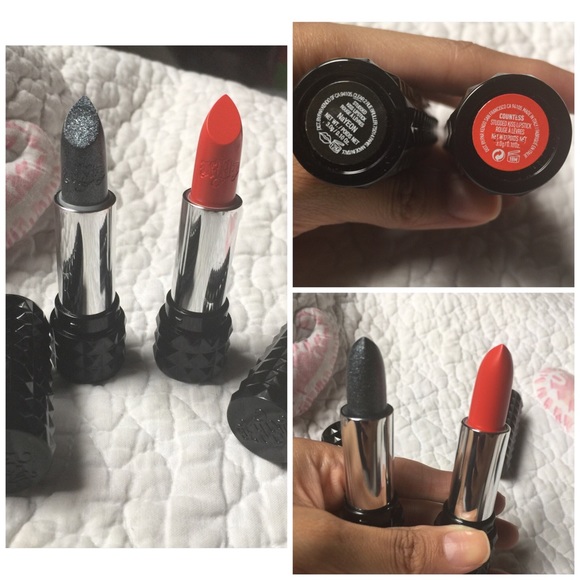 2 NEW FULL SIZE KAT VON D STUDDED LIPSTICKS