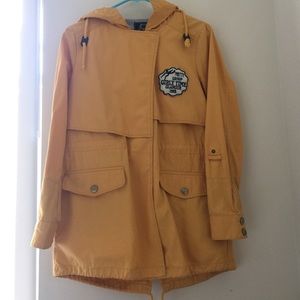 Yellow trench coat