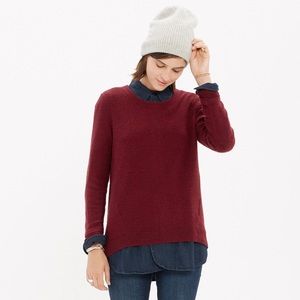 Madewell back-zip pullover sweater. Size M