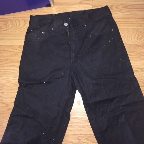 EXTE european designer black glitter pants - Picture 3 of 4