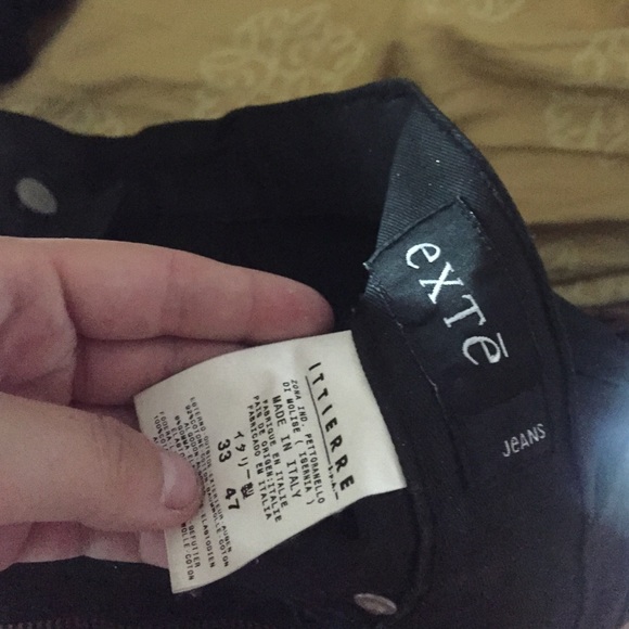 EXTE european designer black glitter pants - Picture 2 of 4