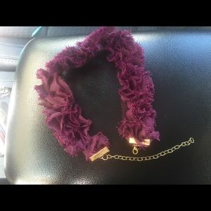 Purple flower choker