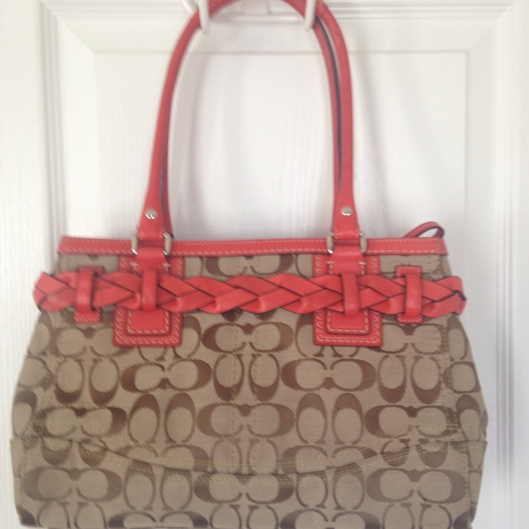 COACH Hampton Leather Jacquard Signature - Picture 2 of 4