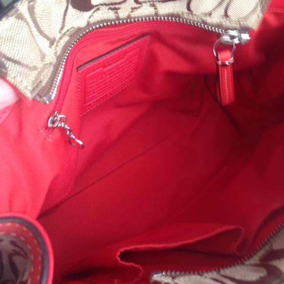 COACH Hampton Leather Jacquard Signature - Picture 3 of 4