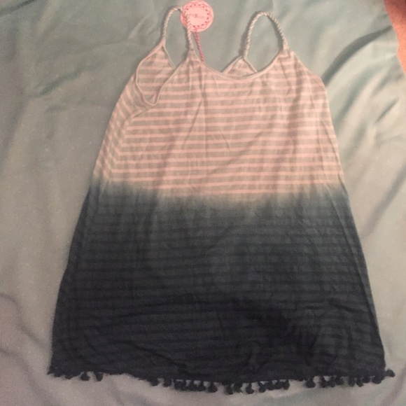 Umgee striped tassel dress