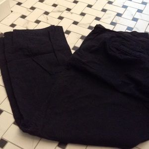 💕Black full panel maternity dress pants