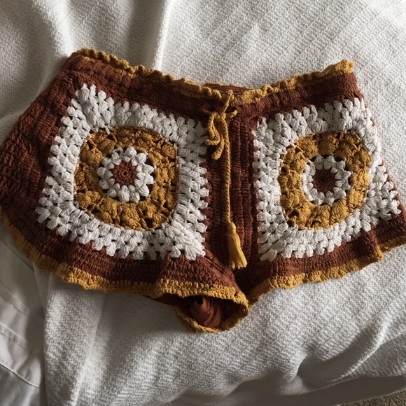 ZARA crochet shorts