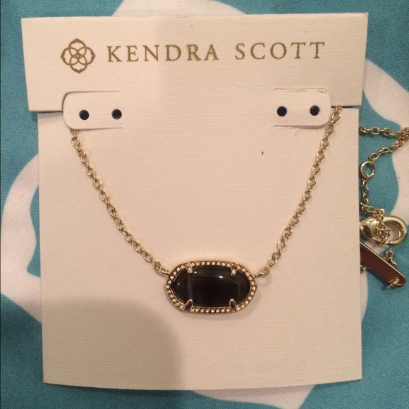 Kendra Scott Elisa Pendant in Black