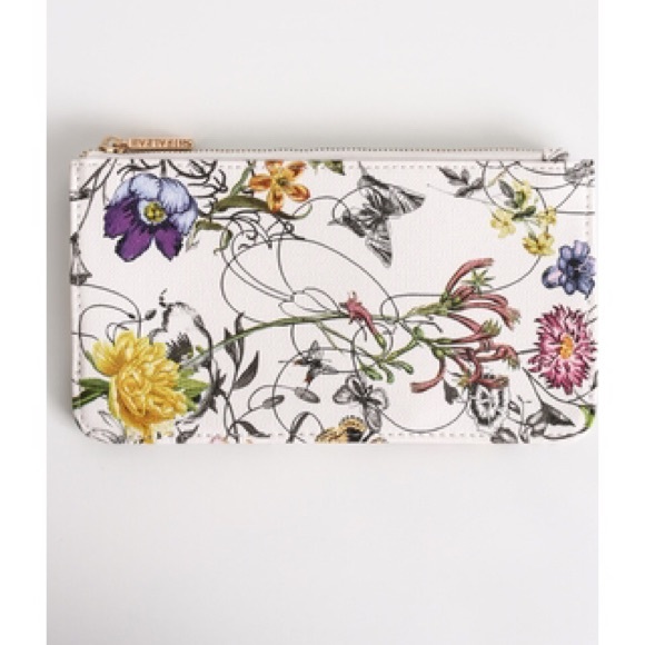 Shiraleah Handbags - NWT Shiraleah Flora Mini Zip Pouch Bag