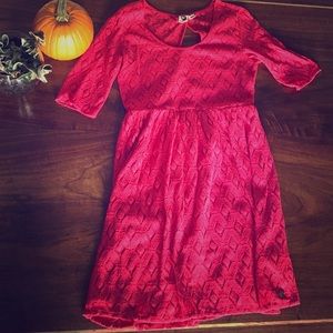Red rocky dress