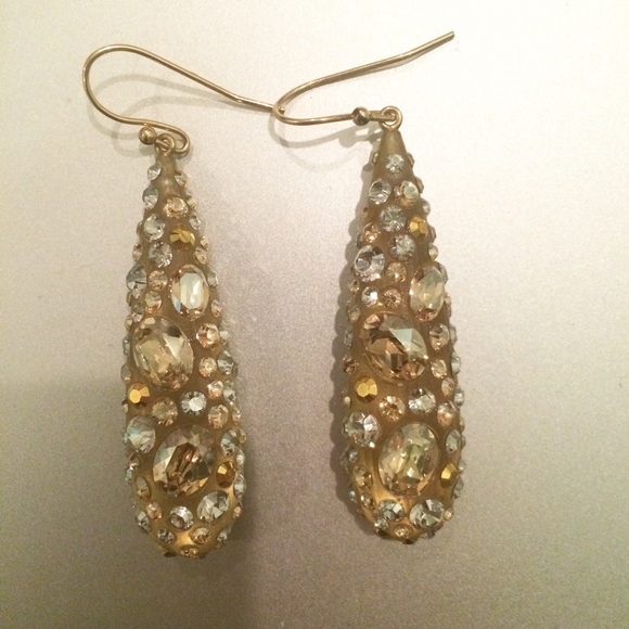 Alexis Bittar crystal encrusted drop earring
