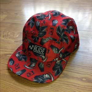 Red RUDE Hat