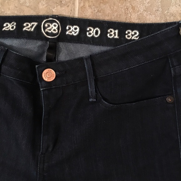 Earnest Sewn Dark Wash Cigarette Leg Jeans